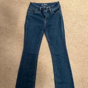 Mid rise bootcut jeans
